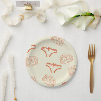 Slip und Pfannkuchen Pappteller