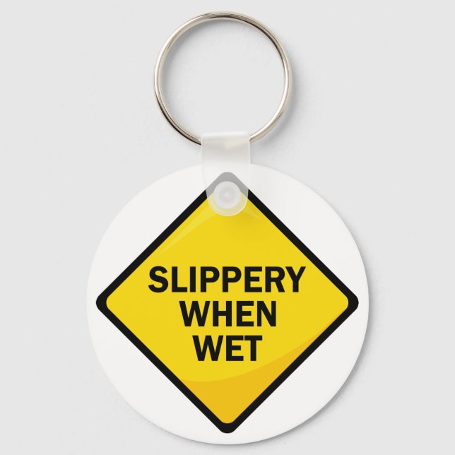 Slippery When Nest Schlüsselanhänger (Vorderseite)