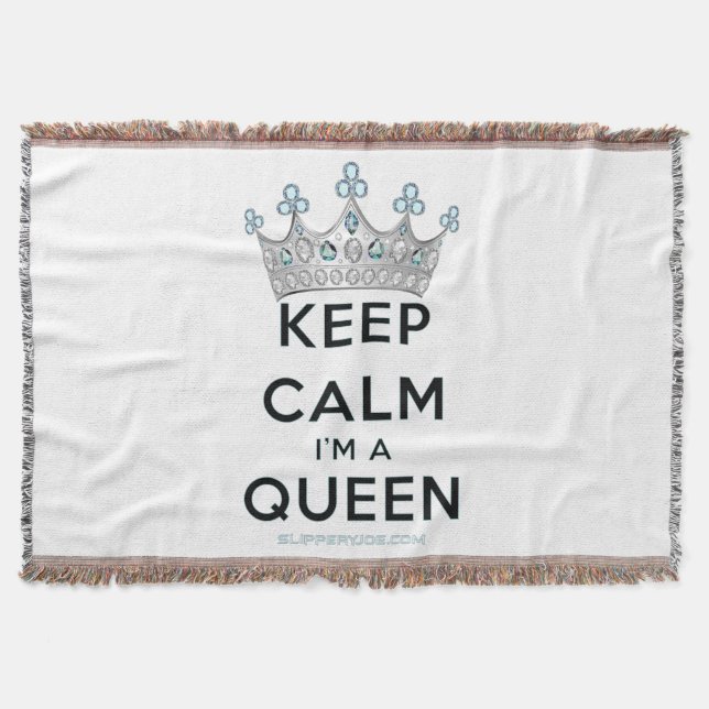 SlipperyJoe Behalte Calm Queen Königsschmuck Decke (Vorderseite)