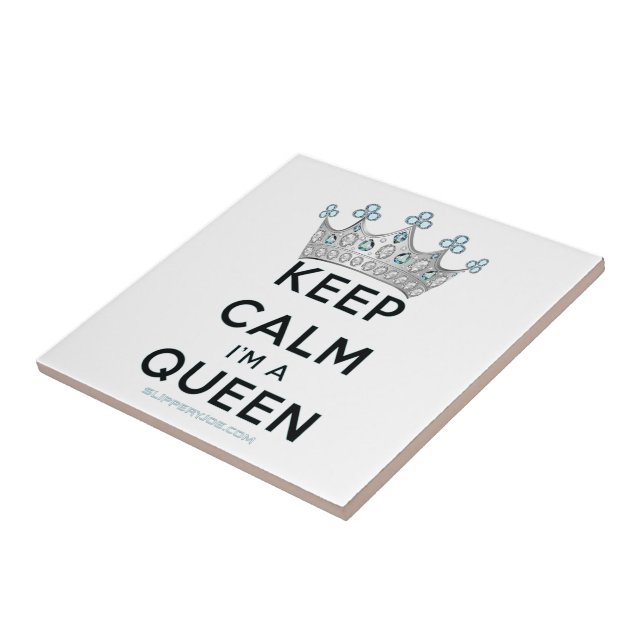 SlipperyJoe Behalte Calm Queen Königsschmuck Fliese (Seite)