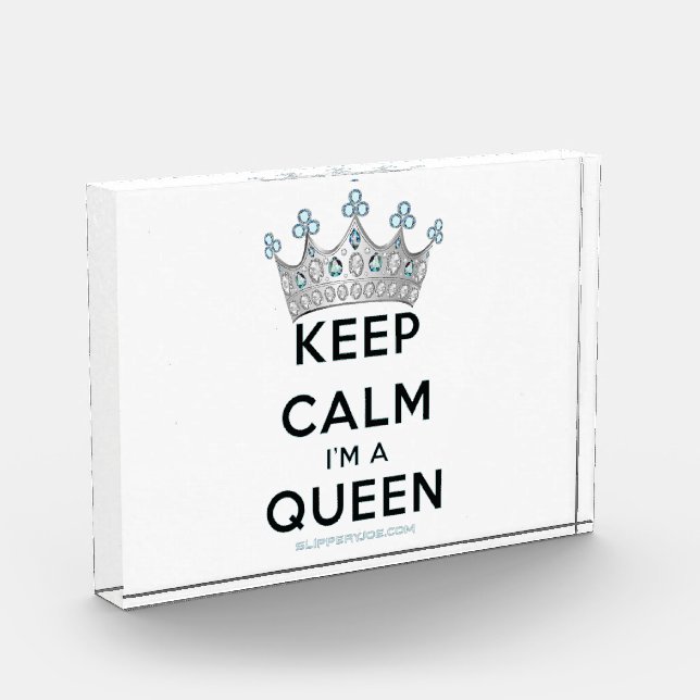 SlipperyJoe Behalte Calm Queen Königsschmuck Fotoblock (Links)