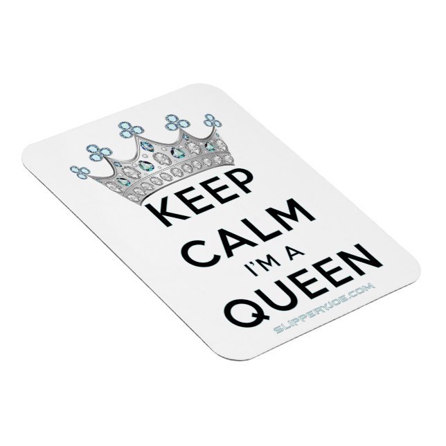 SlipperyJoe Behalte Calm Queen Königsschmuck Magnet (Rechte Seite)