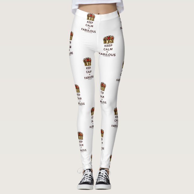 SlipperyJoe behalte eine wunderbare, ruhige Krone Leggings (Vorderseite)