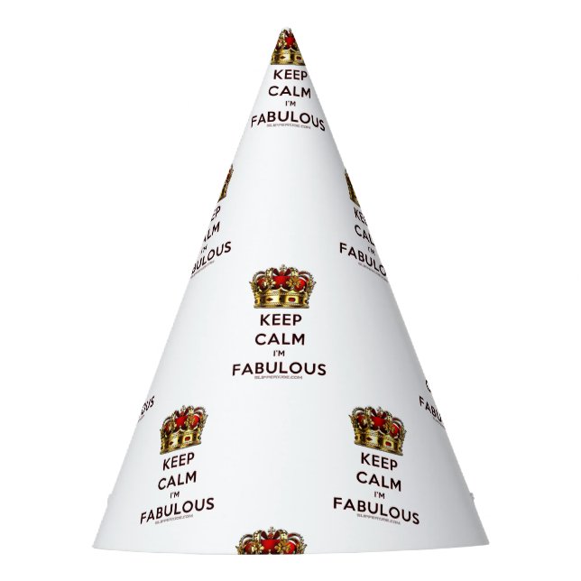 SlipperyJoe behalte eine wunderbare, ruhige Krone Partyhütchen (Vorderseite)