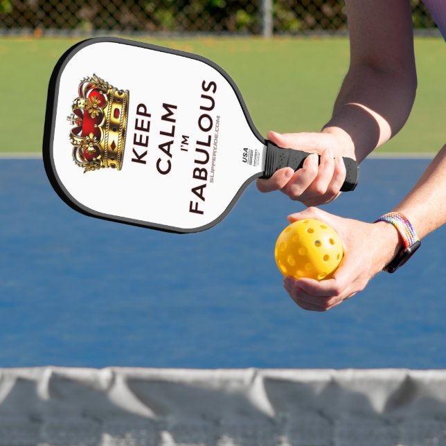 SlipperyJoe behalte eine wunderbare, ruhige Krone Pickleball Schläger (InSitu)