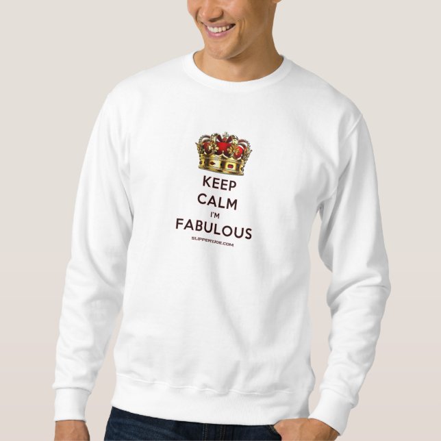 SlipperyJoe behalte eine wunderbare, ruhige Krone Sweatshirt (Vorderseite)