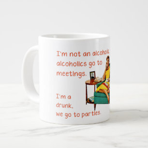 SlipperyJoe beim geselligen Trinken Party Vintage Jumbo-Tasse