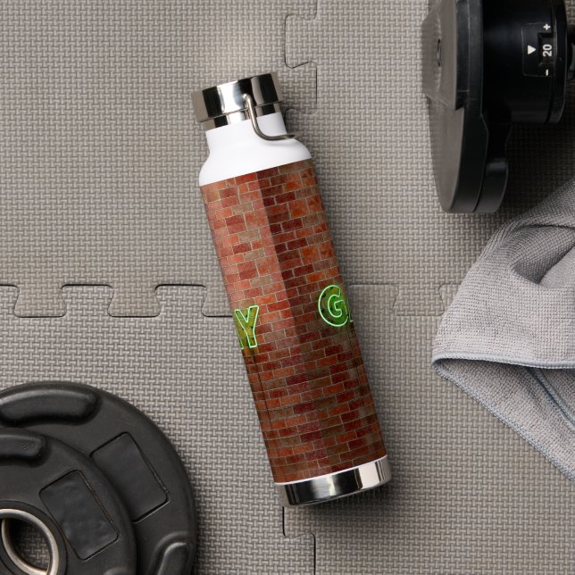 SlipperyJoe beleuchtet Gay Neon-Zeichen hell leben Trinkflasche (Fitnessstudio)