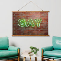 SlipperyJoe beleuchtetes schwules Neon-Schild hell