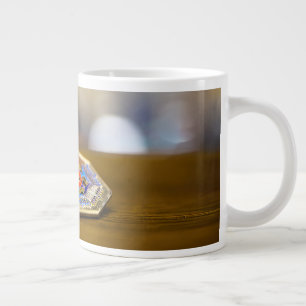 SlipperyJoe Chanukka-Dreidel-Geschenk achteckiger  Jumbo-Tasse
