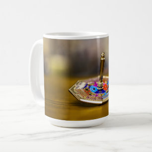 SlipperyJoe Chanukka-Dreidel-Geschenk achteckiger  Kaffeetasse