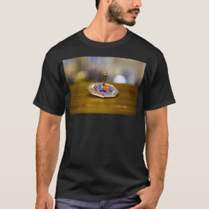 SlipperyJoe Chanukka-Dreidel-Geschenk achteckiger T-Shirt