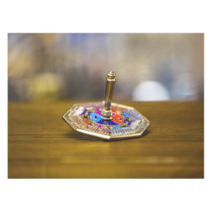 SlipperyJoe Chanukka-Dreidel-Geschenk achteckiger Tischdecke