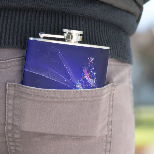 SlipperyJoe digital gerenderte Weihnachtsbaumbeau Flachmann