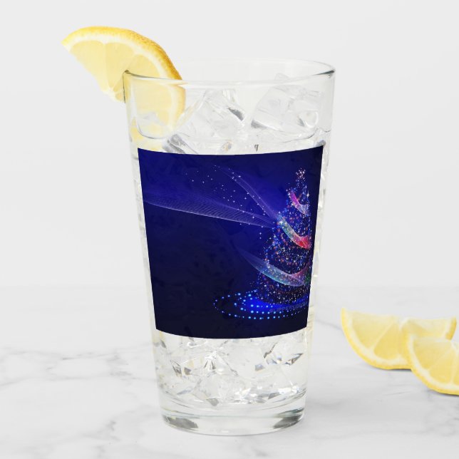 SlipperyJoe digital gerenderte Weihnachtsbaumbeau Glas (Vorderseite Ice)