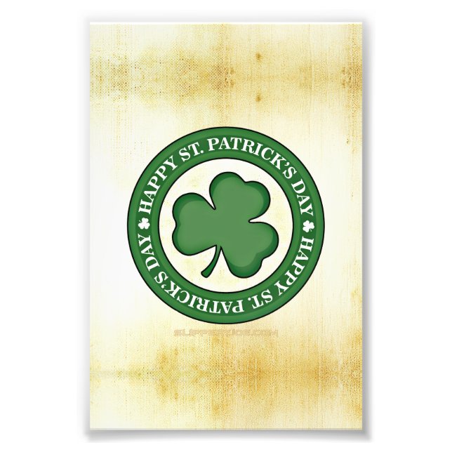 SlipperyJoe feiert Saint Patrick's Day Iris Fotodruck (Vorne)