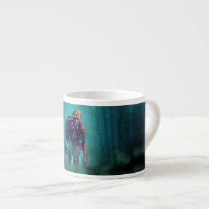 SlipperyJoe furchteinflößende Zombie-Figur isolier Espressotasse
