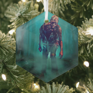 SlipperyJoe furchteinflößende Zombie-Figur isolier Ornament Aus Glas