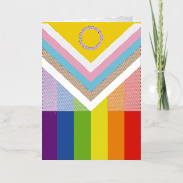SlipperyJoe Intersex Progress Flag Regenbogen (Vorderseite)