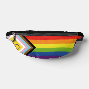 SlipperyJoe Intersex Progress Flag Regenbogen Bauchtasche