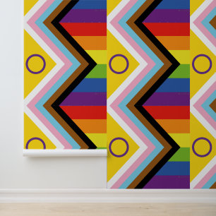 SlipperyJoe Intersex Progress Flag Regenbogen Tapete