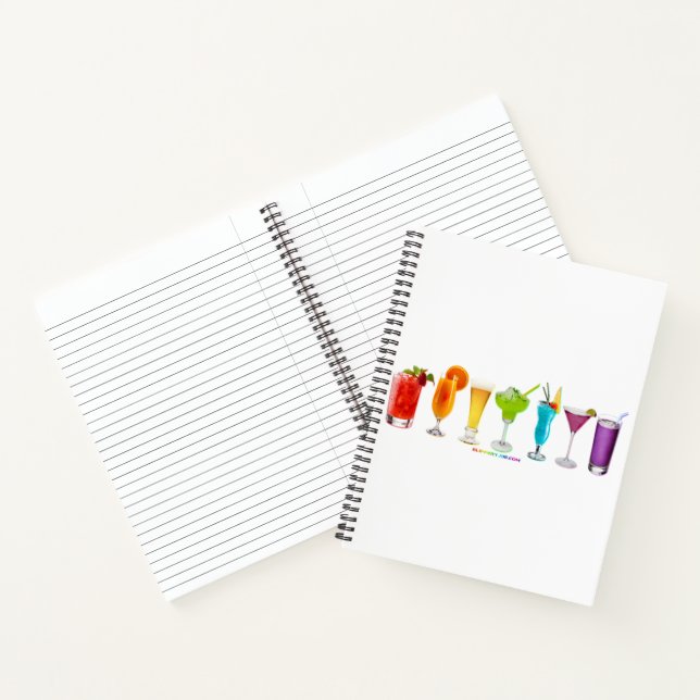 SlipperyJoe jubelt Alkoholcocktails LGBTQIA Gay Notizbuch (Innenseite)