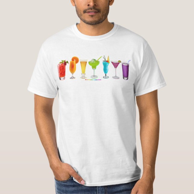 SlipperyJoe jubelt Alkoholcocktails LGBTQIA Gay T-Shirt (Vorderseite)