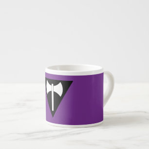 SlipperyJoe lesbische Pride-Flagge starke schwule Espressotasse