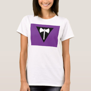 SlipperyJoe lesbische Pride-Flagge starke schwule  T-Shirt