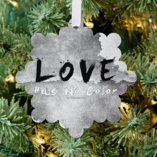 SlipperyJoe Liebe hat keine Hautfarbe Rassen-Hautt Ornament Karte