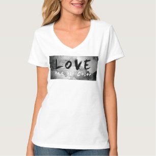 SlipperyJoe Liebe hat keine Hautfarbe Rassengrenze T-Shirt