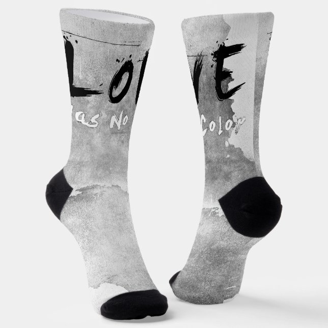 SlipperyJoe-Liebe hat keine Hautfarbe Socken (Gewinkelt)