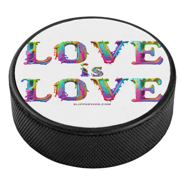 SlipperyJoe Liebe ist Liebe tropfend schmelzend dy Eishockey Puck (3/4)