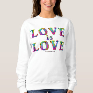 SlipperyJoe Liebe ist Liebe tropfend schmelzend dy Sweatshirt