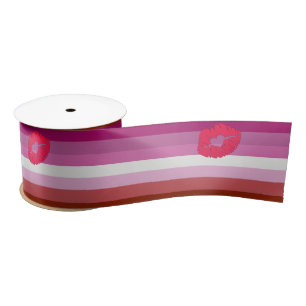 SlipperyJoe Lippenstift lesbische Pride-Flagge fem Satinband