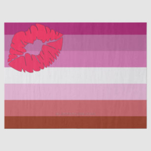 SlipperyJoe Lippenstift lesbische Pride-Flagge fem Seidenpapier