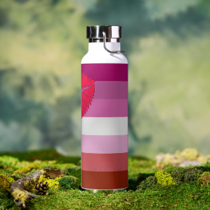 SlipperyJoe Lippenstift lesbische Pride-Flagge fem Trinkflasche