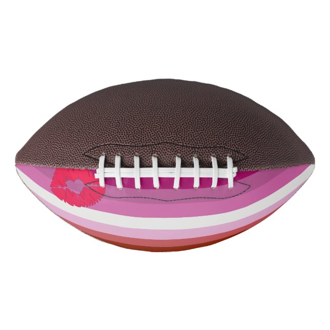 SlipperyJoe Lippenstift Lesbische Strichflagge Fem Football (Vorderseite)