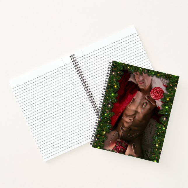 SlipperyJoe männliche Brustkorb Sechserpack Bauchs Notizbuch (Innenseite)