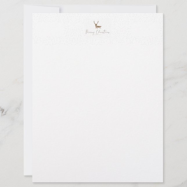 SlipperyJoe Merry Weihnachtsrentiere rote Nase ant Briefbogen (Vorderseite)