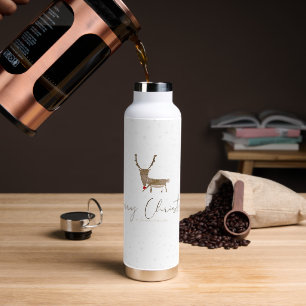 SlipperyJoe Merry Weihnachtsrentiere rote Nase ant Trinkflasche