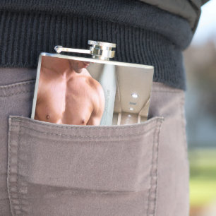 SlipperyJoe-Muschelmuskulatur-Armbanduhr Flachmann