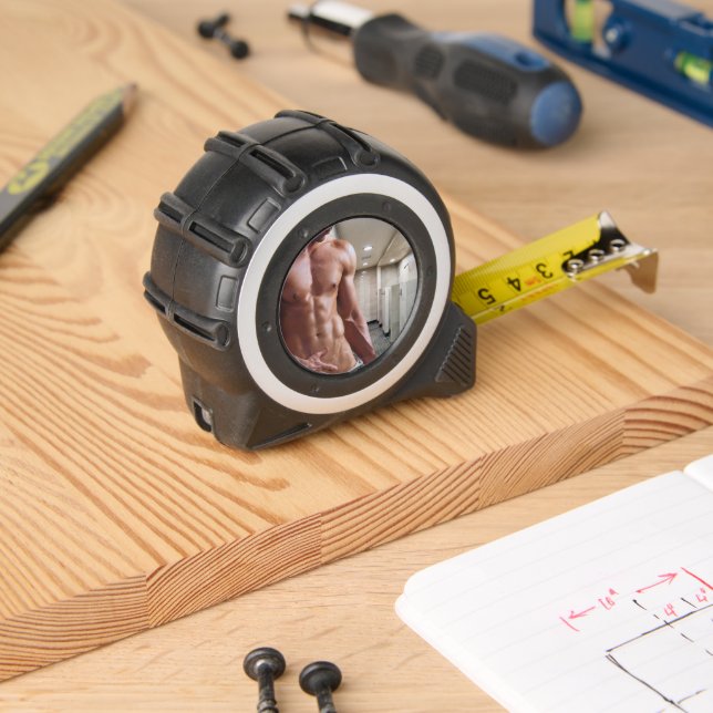 SlipperyJoe-Muschelmuskulatur-Armbanduhr Maßband (Holzbau)