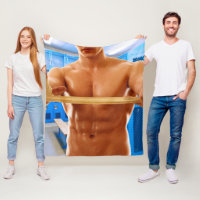 SlipperyJoe Musculus man abs locker Raum gekachelt