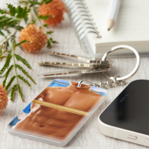 SlipperyJoe Musculus man abs locker Raum gekachelt Schlüsselanhänger