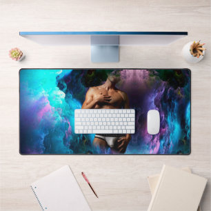 SlipperyJoe Muskel-Unterhosen-Wulst lebhaft h Schreibtischunterlage