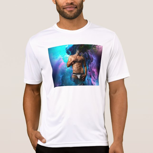 SlipperyJoe Muskel-Unterhosen-Wulst lebhaft h T-Shirt (Vorderseite)