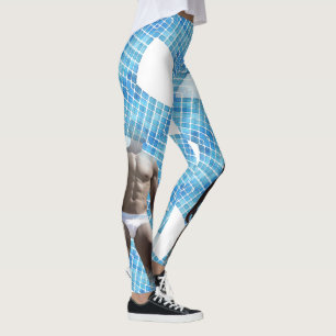 SlipperyJoe muskulöser Mann sechs Packungen abs mä Leggings