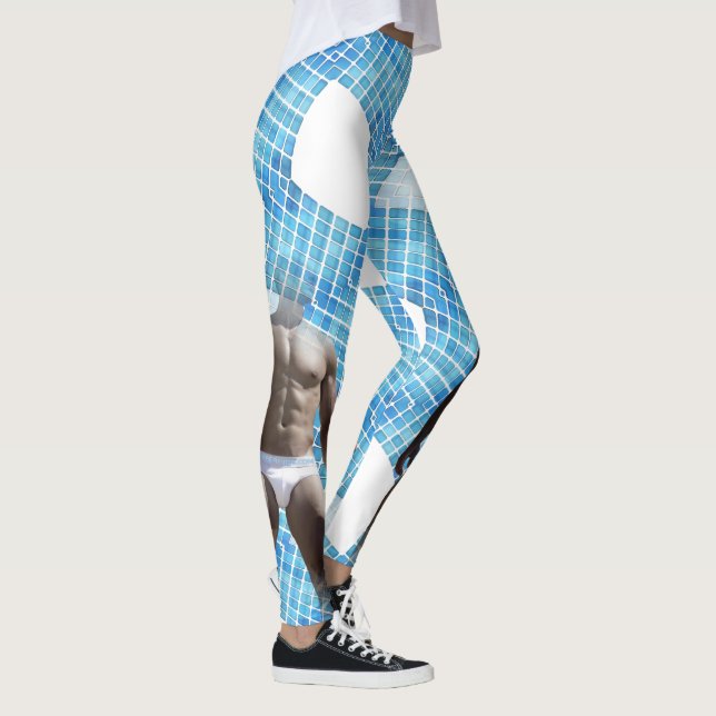 SlipperyJoe muskulöser Mann sechs Packungen abs mä Leggings (Rechts)