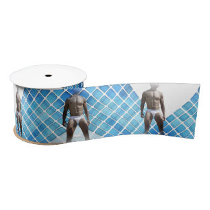 SlipperyJoe muskulöser Mann sechs Packungen abs mä Satinband